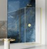 NEW TRENDY kabina prysznicowa narożna prostokątna Smart Light Gold złota 110x90 cm EXK-4234